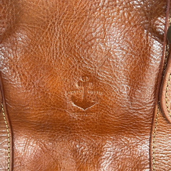 VERA PELLE Leather Travel Bag Duffel Overnight - Picture 4 of 16